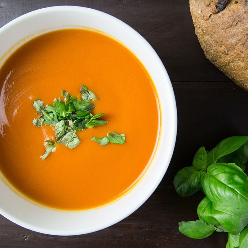 Soupe de fanes de carottes